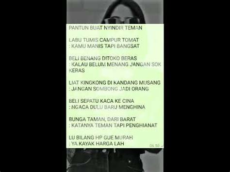 Pantun Buat Nyindir Teman YouTube