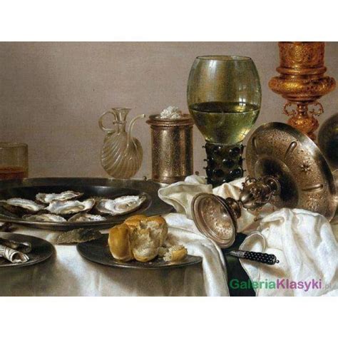 Reprodukcja Obrazu Martwa Natura Ze Z Otym Pucharem Willem Claesz Heda