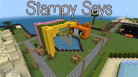 How To Build Stampy S Lovely World Stampy Says Youtube