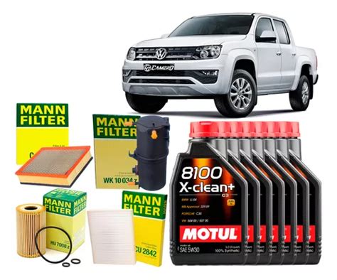 Kit Revisão Óleo 5w30 Vw Amarok 2 0 2019 2020 2021 2022 2023