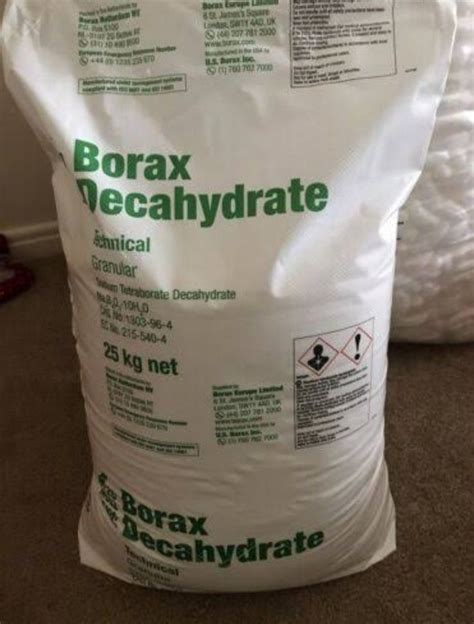 Granules Borax Decahydrate Granular Technical Hdpe Bag Packaging Size