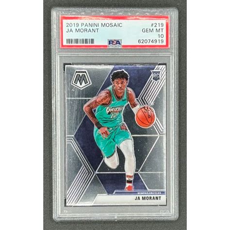 Ja Morant Panini Mosaic Rc Psa Pristine Auction