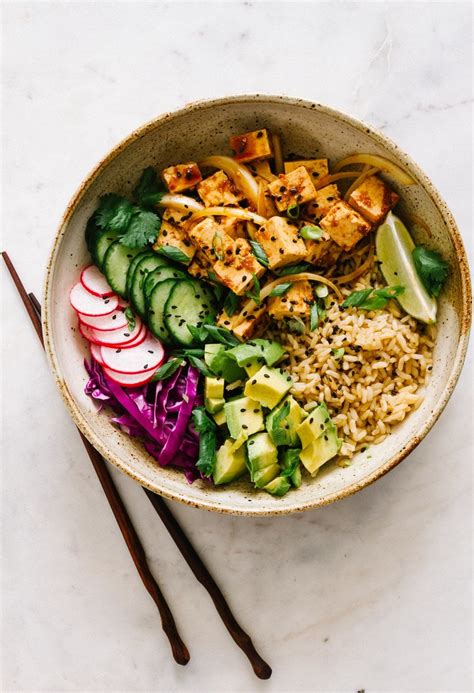 Tofu Poke Bowl Recipe Vegan Easy The Simple Veganista