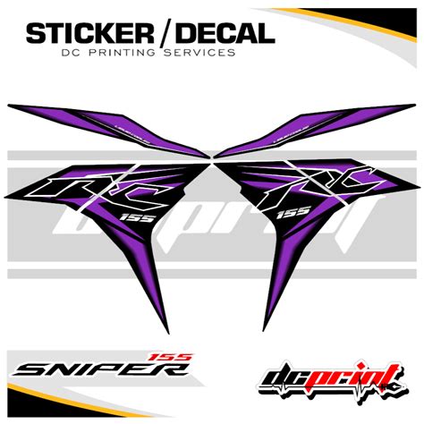 SNIPER 155 RC DECAL Original Yamaha Design Stock Decal Shopee Philippines