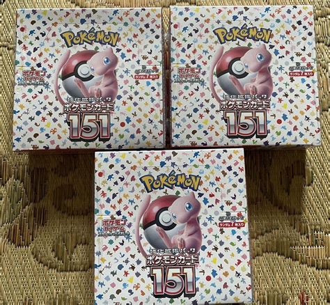 ポケモンカード151 シュリンク付き 未開封新品3box