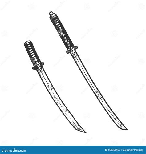 Katana And Wakizashi Swords Vector Design Set Cartoondealer