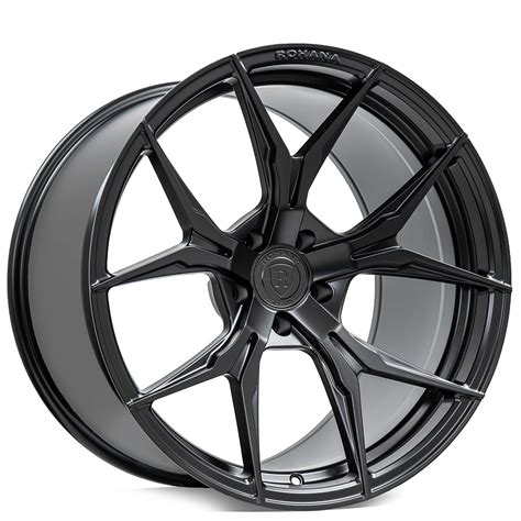 20 Staggered Rohana Wheels Rfx5 Matte Black Flow Formed Rims Rh027 4