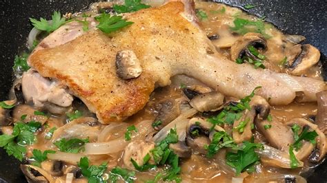 Chicken With Creamy Mushroom Sauce Youtube