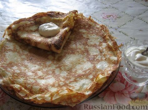 Рецепт: Блины на кислом молоке на RussianFood.com