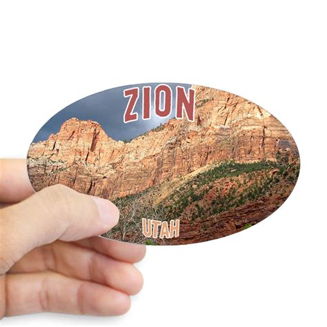 Cafepress Zion National Park Oval Sticker Sticker Oval Walmart