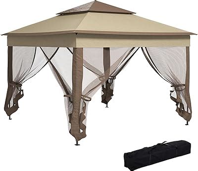 Amazon VEVOR 12x12ft Camping Gazebo Screen Tent 6 Sided Easy