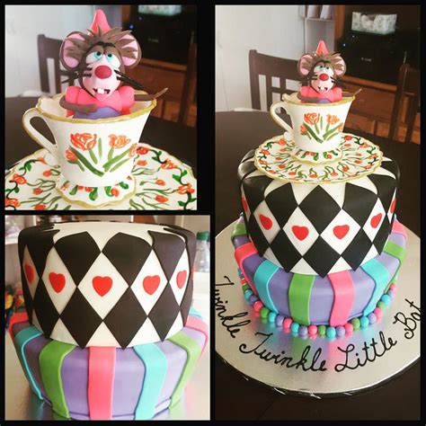 Mad Hatter Tea Party Cake Decorated Cake By Lizzy Rea CakesDecor