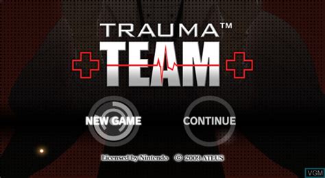 Trauma Team For Nintendo Wii The Video Games Museum