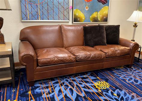 Encore Furniture Gallery-Ralph Lauren for Henredon Leather Sofa