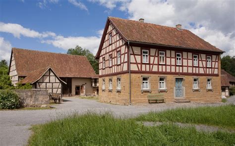 Historische Geb Ude Fr Nkisches Freilandmuseum Fladungen Mit Dem