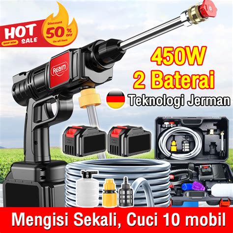 Jual Reaim Jet Cleaner Tekanan Tinggi Alat Cuci Motor Mobil AC Steam