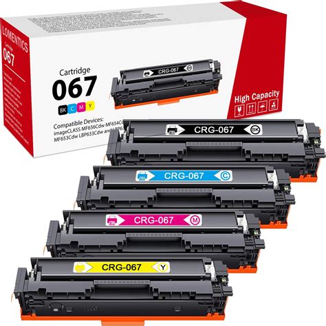 Amazon 067 High Yield Toner Cartridge Black Cyan Magenta Yellow