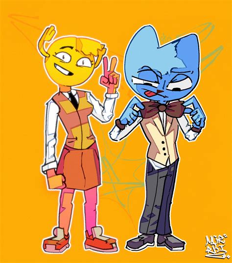 Gumball and Penny in school uniform : r/gumball