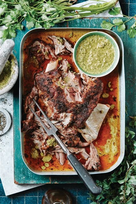 Slow Cooked Lamb Shoulder With Mojo Verde Recipe Slow Cooked Lamb Lamb Recipes Verde Recipe