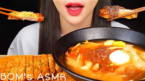 Asmr 매콤 시원한 냉면 돈까스 리얼사운드 먹방 Spicy Cold Noodles Naengmyeon Pork