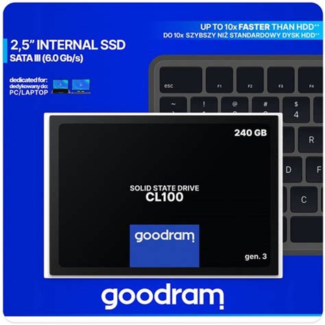 DISQUE SSD GoodRam CL100 SATA III 2 5 GEN 3 240Go