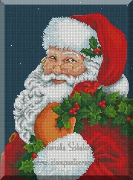 Babbo Natale Schema Punto Croce File Pdf Eur Picclick It