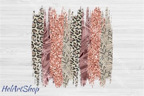 Nude Brush Strokes Png Sublimation Png Leopard Print