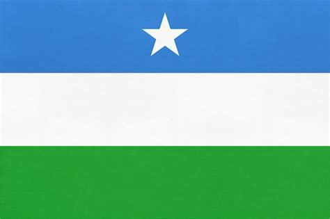 Premium Photo | Puntland national fabric flag textile background ...