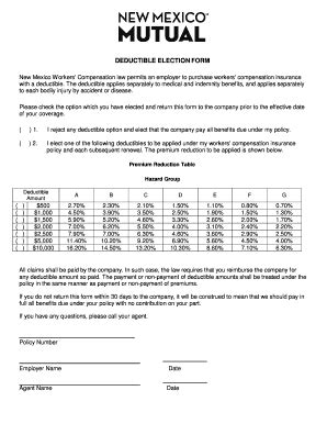 Fillable Online With A Deductible Fax Email Print Pdffiller