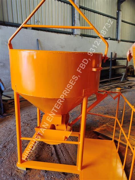 Hydraulic Jack Cone Type Concrete Bucket With Hydraulic Jack And