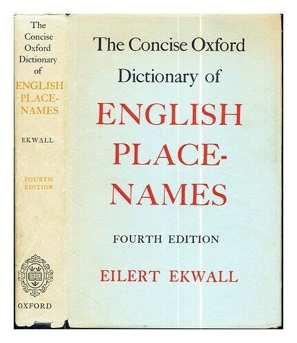 Ekwall Eilert The Concise Oxford Dictionary Of English