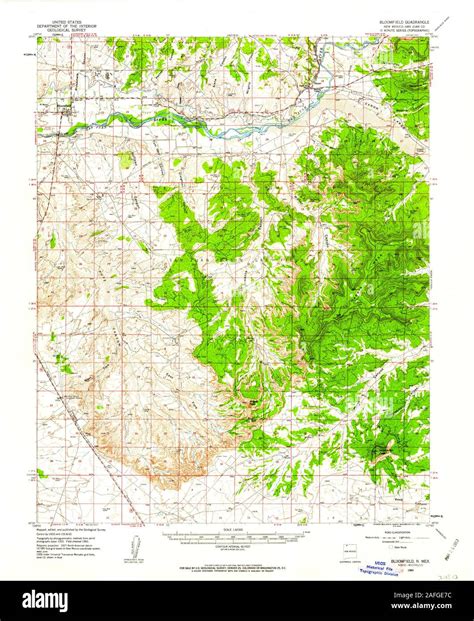 Map of bloomfield new mexico hi-res stock photography and images - Alamy