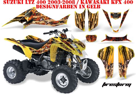 Amr Racing Dekor Graphic Kit Atv Suzuki Ltz Kawasaki Kfx