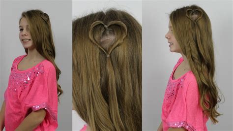 Floating Heart Valentines Day Hairstyle Youtube