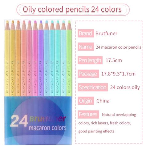 Jual Brutfuner Macaron Colored Pencil Professional Pastel