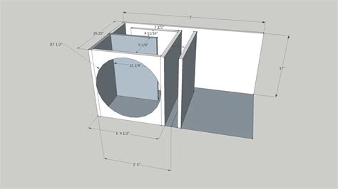 Ported 15 Inch Subwoofer Box Design 3d Warehouse