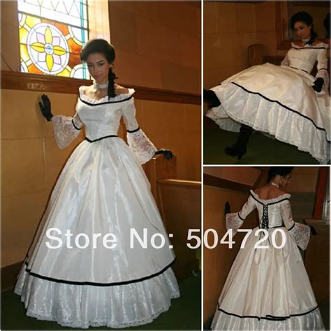 1890s Victorian Corset Gothic Civil War Southern Belle Ball Gown Dress