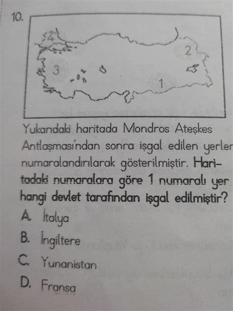 Yukandaki Haritada Mondros Ate Kes Antla Mas Ndan Sonra I Gal