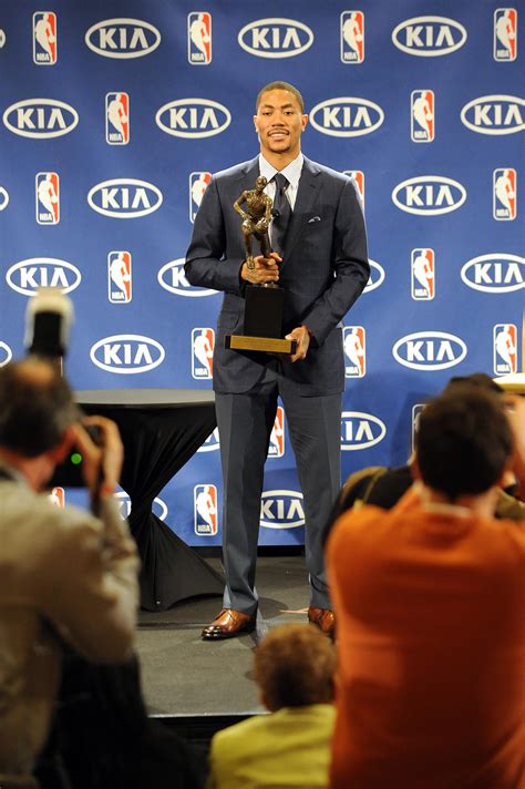 Derrick Rose Receives The 2011 Nba Mvp Award