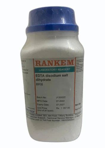 Edta Disodium Salt Dihydrate 500g At Best Price In Chandigarh ID