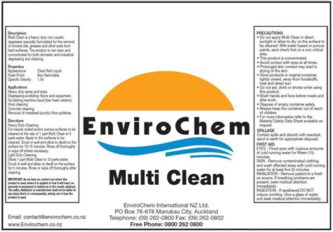 Multi Clean Degreaser Enviro Chem