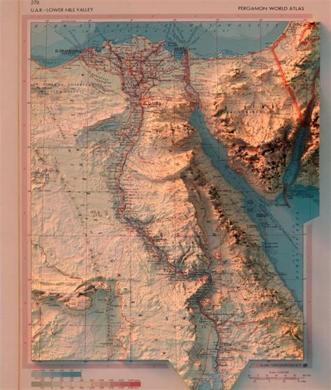 The Real Nebris Mapsontheweb Shaded Relief Map Of Egypt