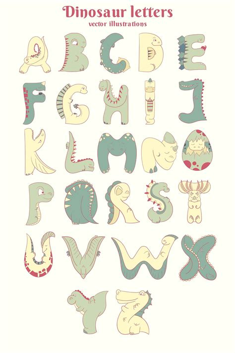 Printable Dinosaur Alphabet