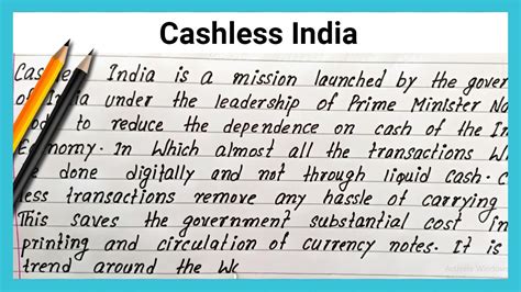 Write Essay On Cashless India How To Write Essay On Cashless India