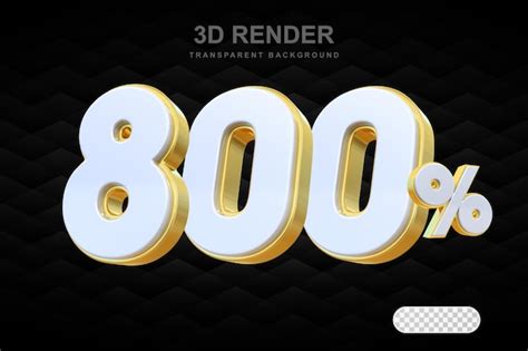 Premium Psd 800 Percent Discount Sale Off Gold Number