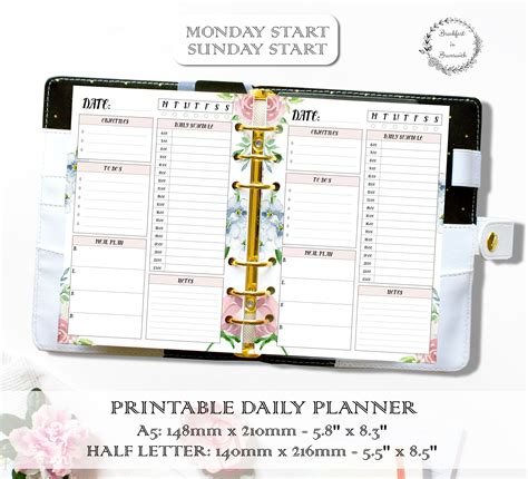 3 Ring Binder Planner Printables - 02/2022