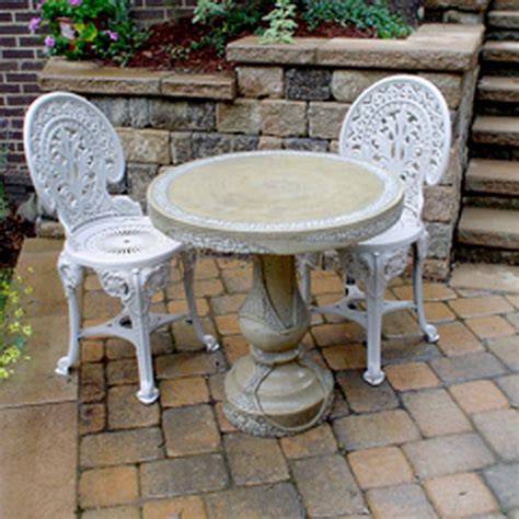 Stone Patio Table 27" | Patio table, Patio stones, Outdoor patio table