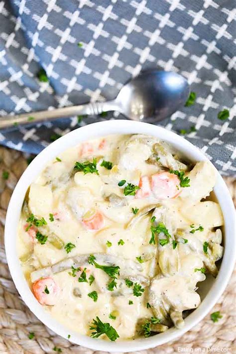 Slow Cooker Creamy Chicken Stew Recipe Simple Chicken Stew Recipe