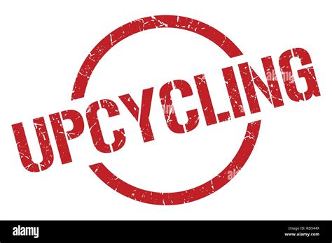 Upcycling Red Round Stamp Stock Vector Image And Art Alamy