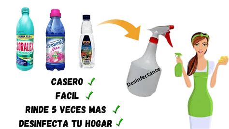 Como Hacer Desinfectante Casero Con Tres Productos Que Tienes En Casa